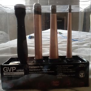 3 for $30, GVP ion unclipped 3 in 1 curling iron.